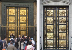 Ghiberti's Doors: Florence (left) and San Francisco